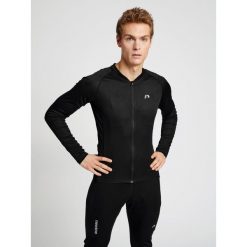 Koszulka z długim rękawem z pełnym zamkiem błyskawicznym Newline Core. Czarne bluzy męskie Newline, s, bez wzorów, z materiału, eleganckie, bez ramiączek, bez kaptura. Za 333.50 zł.