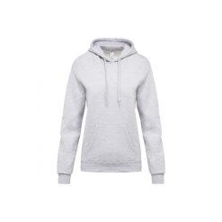 Bluza damska z kapturem Kariban. Białe bluzy damskie KARIBAN, xs, bez wzorów, z bawełny, sportowe, bez ramiączek, z kapturem. Za 181.00 zł.