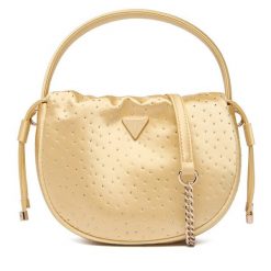 Torebka Guess. Żółte torebki do ręki damskie Guess, z aplikacjami, bez dodatków. Za 589.99 zł.