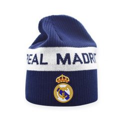 Czapka Real Madryt. Czarne czapki damskie REAL MADRID, bez wzorów, sportowe. Za 99.00 zł.