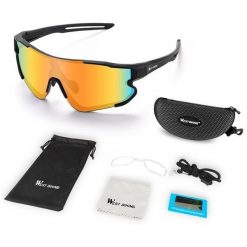 Polaryzowane okulary przeciwsłoneczne UV400 do sportu. Czarne okulary przeciwsłoneczne damskie WEST BIKING. Za 117.24 zł.