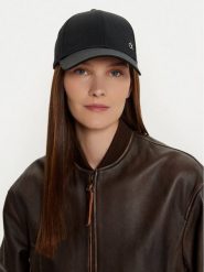 Calvin Klein Czapka z daszkiem K60K613102 Czarny. Czarne czapki damskie Calvin Klein, bez wzorów, z bawełny. Za 99.99 zł.