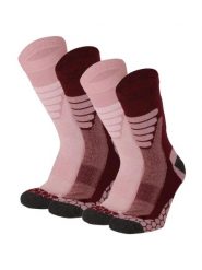 Skarpety trekkingowe Coolmax® do łydki 4 pary – Bordowy. Czerwone skarpetki damskie XTREME SOCKSWEAR, bez wzorów, z bawełny. Za 173.56 zł.