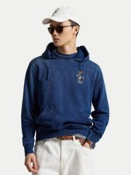 Polo Ralph Lauren Bluza 710B18563001 Granatowy Regular Fit. Niebieskie bluzy męskie Polo Ralph Lauren, m, bez wzorów, z bawełny, bez ramiączek, bez kaptura. Za 1,499.00 zł.