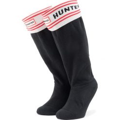 Skarpety Wysokie Unisex HUNTER - Branded Knitted Cuff Boot Sock UAS3105ACB Black. Czarne skarpetki damskie Hunter, bez wzorów, z materiału. Za 179.00 zł.