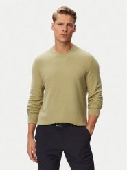 BOSS Sweter H-Lofranco 50565565 Khaki Regular Fit. Brązowe swetry męskie Boss, m, bez wzorów, z bawełny, bez kołnierzyka, bez ramiączek. Za 699.99 zł.