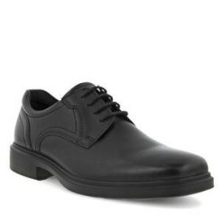 Półbuty ECCO. Czarne buty wizytowe męskie ecco, bez wzorów, bez obcasa, bez zapięcia. Za 669.99 zł.