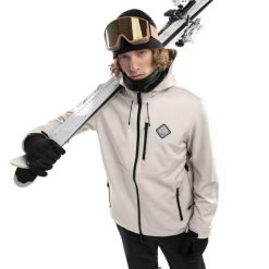 Kurtka snowboardowa męska W2 Cerro. Brązowe kurtki męskie SIROKO, l, bez wzorów, z softshellu, bez kaptura, narciarskie. W wyprzedaży za 358.00 zł.