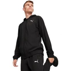 Kurtka Puma Fit Woven Full Zip Jacket, Mężczyźni. Czarne kurtki męskie Puma, m, bez wzorów, z syntetyku, bez kaptura. Za 290.00 zł.