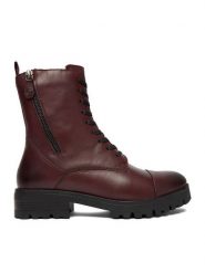 Lasocki Trzewiki CEO-WI23-DAGA-02 Bordowy. Czerwone botki damskie Lasocki, bez wzorów, ze skóry, bez obcasa, na płaskiej podeszwie, bez zapięcia. Za 199.99 zł.