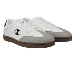 Trampki Męskie Niskie Prestige. Białe trampki męskie Champion, bez wzorów, bez zapięcia. Za 252.99 zł.