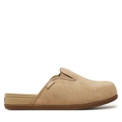 Klapki Vans. Brązowe klapki damskie Vans, bez wzorów, bez obcasa, bez zapięcia. Za 299.99 zł.