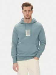 Calvin Klein Jeans Bluza Brush Stroke J30J327525 Niebieski Regular Fit. Niebieskie bluzy męskie Calvin Klein Jeans, m, bez wzorów, z bawełny, bez ramiączek, bez kaptura. Za 229.99 zł.