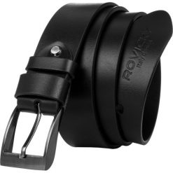 Pasek męski czarny ROVICKY-1 BLACK. Czarne paski męskie ROVICKY, ze skóry, klasyczne. Za 53.00 zł.