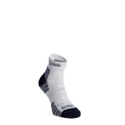 Skarpety turystyczne męskie Bridgedale Hike Lightweight Performance Ankle. Szare buty zimowe męskie Bridgedale, bez wzorów, bez obcasa, bez zapięcia. Za 87.09 zł.