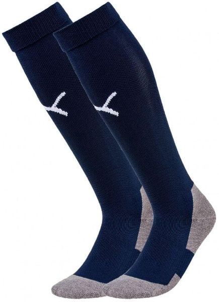Skarpety Piłkarskie Unisex Dla Dorosłych Liga Core. Białe skarpety męskie Puma, bez wzorów, z bawełny. Za 30.99 zł.