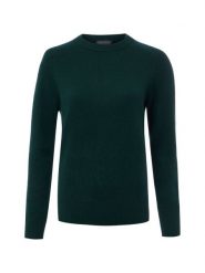 Franco Callegari Sweter z dzianiny merino Kobiety drobna dzianina zielony, XXL. Zielone swetry nierozpinane damskie Franco Callegari, xxl, bez wzorów, z dzianiny, bez kołnierzyka, bez ramiączek. Za 299.95 zł.