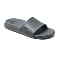 Klapki męskie REEF Oasis Slide. Szare klapki męskie Reef, bez wzorów, bez zapięcia. Za 149.99 zł.