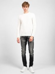 Antony Morato Sweter | MMSW00940 YA100018 | Mężczyzna | Biały. Białe swetry męskie Antony Morato, m, bez wzorów, z bawełny, bez kołnierzyka, bez ramiączek. W wyprzedaży za 139.00 zł.