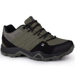 Buty męskie sportowe trekingowe DK SWAT. Czarne buty sportowe męskie DK, bez wzorów, bez zapięcia. W wyprzedaży za 159.00 zł.