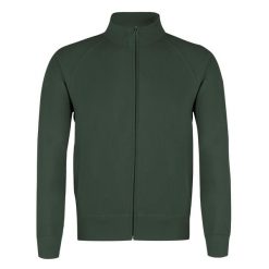 Fruit of the Loom Lekka Bluza Dresowa Verde Oscuro. Zielone bluzy damskie Softee, bez wzorów, z bawełny, bez ramiączek, bez kaptura. Za 169.99 zł.