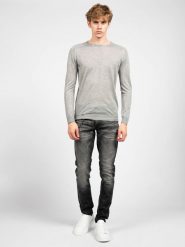 Antony Morato Sweter | MMSW00763 YA100034 | Mężczyzna | Szary. Szare swetry męskie Antony Morato, m, bez wzorów, z dzianiny, bez kołnierzyka, bez ramiączek. W wyprzedaży za 139.00 zł.