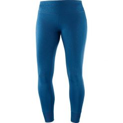 Legginsy sportowe "Comet" w kolorze niebieskim. Niebieskie legginsy damskie Salomon, bez wzorów, z materiału. W wyprzedaży za 122.95 zł.