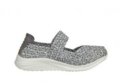 Półbuty Rock Deborah Iceberg 032954, Szary, Materiał - 36. Szare obuwie sportowe damskie Rock Spring, na lato, bez wzorów, z materiału, rockowe, z kwadratowym noskiem, bez obcasa, bez zapięcia. W wyprzedaży za 134.10 zł.