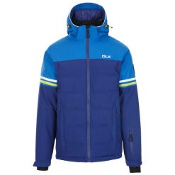 Kurtka Narciarska Męska Deacon DLX. Niebieskie kurtki sportowe męskie Trespass, na zimę, m, bez wzorów, bez kaptura, narciarskie. Za 556.99 zł.