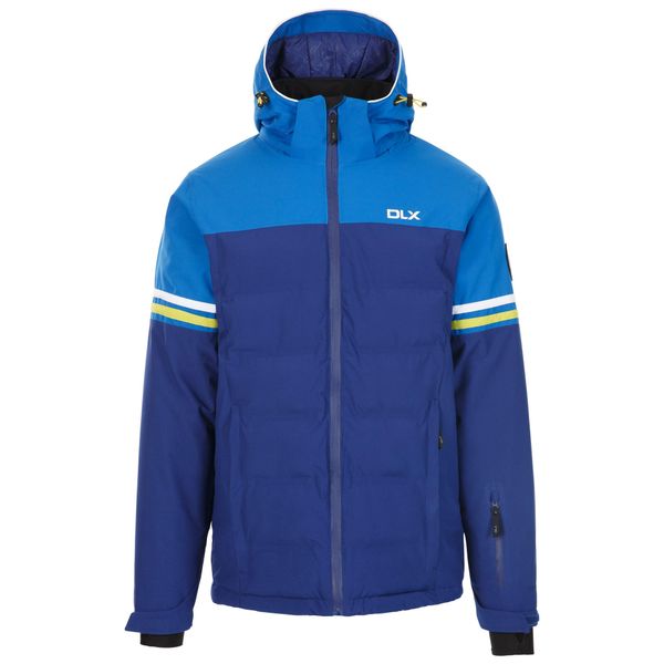 Kurtka Narciarska Męska Deacon DLX. Niebieskie kurtki sportowe męskie Trespass, m, bez wzorów, z materiału, z kapturem, narciarskie. Za 436.99 zł.
