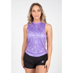 Raleigh Top bez rękawów ilac. Fioletowe topy damskie GORILLA WEAR, xs, bez wzorów, sportowe, bez kołnierzyka, bez ramiączek. Za 149.00 zł.