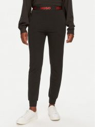 Hugo Spodnie dresowe Sporty Logo 50520499 Czarny Regular Fit. Czarne spodnie dresowe damskie Hugo, bez wzorów, z bawełny, sportowe. Za 209.99 zł.