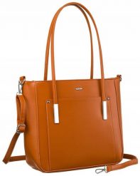 Shopperka damska Rovicky R-072-03 camelowa. Shopperki damskie ROVICKY, bez wzorów, ze skóry ekologicznej, bez dodatków. Za 81.99 zł.