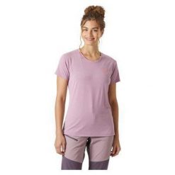 T-shirt damski Helly Hansen Skog graphic. Fioletowe t-shirty damskie Helly Hansen, bez wzorów, casualowe, bez kołnierzyka, bez ramiączek. Za 241.50 zł.