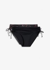Figi bikini (2 pary). Czarne bikini bonprix, bez wzorów. Za 97.99 zł.