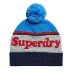 Czapka z logo dla kobiet Superdry Essential. Czerwone czapki damskie Superdry, bez wzorów, eleganckie. Za 105.30 zł.
