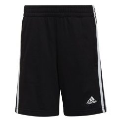 Essentials 3-Stripes Shorts. Białe szorty damskie Adidas, bez wzorów, z materiału, sportowe. Za 97.90 zł.