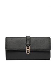 Tommy Hilfiger Portfel Th Libre Large Flap Wallet AW0AW18935 Czarny. Czarne portfele damskie Tommy Hilfiger, ze skóry. Za 289.99 zł.