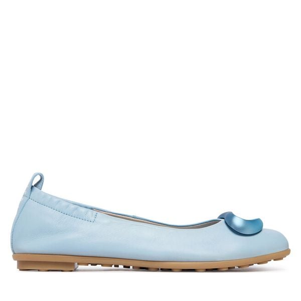 Baleriny Hispanitas. Niebieskie balerinki damskie Hispanitas, bez wzorów, bez obcasa, bez zapięcia. Za 479.99 zł.