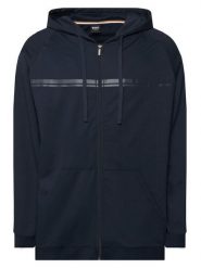 BOSS Bluza Authentic Jacket H 50554785 Granatowy Regular Fit. Niebieskie bluzy męskie Boss, l, bez wzorów, z bawełny, bez ramiączek, bez kaptura. Za 499.99 zł.