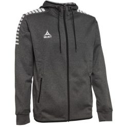 Bluza piłkarska męska rozpinana z kapturem Select Monaco ZIP Hoodie szara. Szare bluzy męskie Select, m, bez wzorów, z kapturem, do piłki nożnej. W wyprzedaży za 228.55 zł.