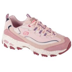 Buty sportowe Sneakersy damskie Skechers D'Lites - Bold Views. Czerwone obuwie sportowe damskie Skechers, bez wzorów, ze skóry, bez zapięcia, trekkingowe, Skechers Sport. Za 405.00 zł.