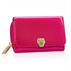Portfel damski BETLEWSKI BPD-VS-930 ROSE. Czerwone portfele damskie Betlewski, ze skóry. Za 139.99 zł.