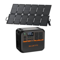 Zestaw stacja zasilania BLUETTI AC200PL z panelem solarnym 220 W. Brązowe powerbanki BLUETTI. Za 7,399.00 zł.