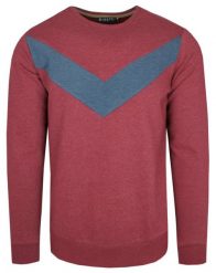 Miękka i Wygodna Bluza Męska - Czerwona, Pasek. Czerwone bluzy męskie Minute, m, bez wzorów, z bawełny, bez ramiączek, bez kaptura. Za 148.00 zł.