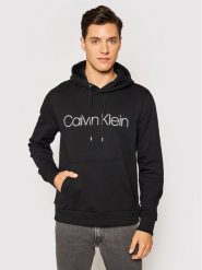 Calvin Klein Bluza Logo K10K104060 Czarny Regular Fit. Czarne bluzy męskie Calvin Klein, m, bez wzorów, z bawełny, bez ramiączek, bez kaptura. Za 279.99 zł.
