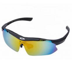 Sportowe okulary przeciwsłoneczne UV400 Ochrona na zewnątrz. Czarne okulary przeciwsłoneczne damskie WEST BIKING. Za 63.60 zł.