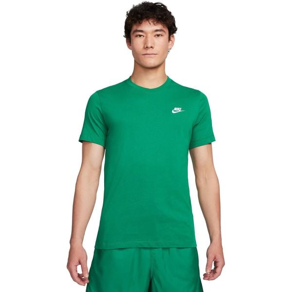 Koszulka Mężczyzna Nike Sportswear Club zielony. Zielone koszulki sportowe męskie Nike, m, bez wzorów, z bawełny, bez ramiączek, na fitness i siłownię. Za 216.00 zł.