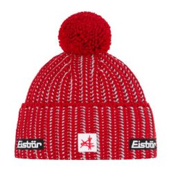 Czapka Eisbar Ronda Pompon MÜ SA. Czerwone czapki damskie Eisbar, bez wzorów, z wełny, sportowe. Za 221.04 zł.