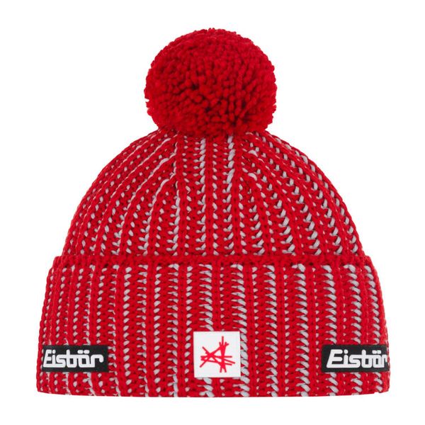 Czapka Eisbar Ronda Pompon MÜ SA. Czerwone czapki damskie Eisbar, bez wzorów, z wełny, sportowe. Za 221.04 zł.